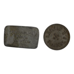 Canada Fairholme Dairy Clinton &amp; S. h. Perks Claraday Milk Tokens (2 pièces)