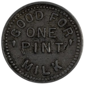 Kanada Hamilton Ontario One Pint Albert G. Lord The Glen Dairy Milk Token