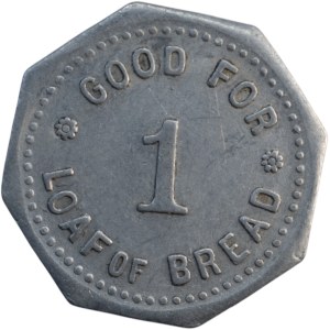 Canada Timmins Ontario 1 Loaf of Bread Timmins Bakery Merchant Token