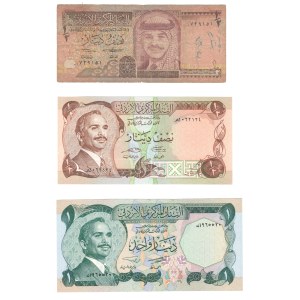 Jordan 1975-93 Banknote Lot (3 Pieces)