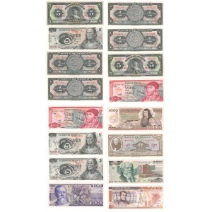 Mexique 1959-85 Lot de billets (16 pièces)