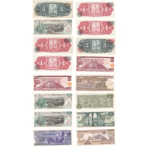 Mexique 1959-85 Lot de billets (16 pièces)