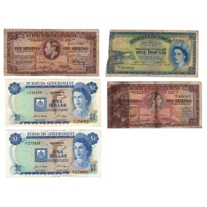 Bermuda 1947-70 Banknote Lot (5 Pieces)