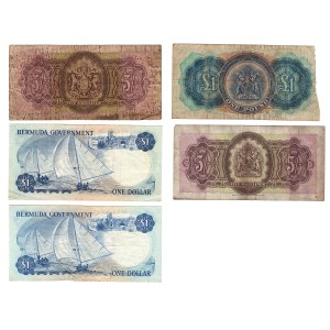 Bermuda 1947-70 Banknote Lot (5 Pieces)