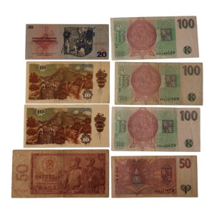 Czechoslovakia 1964-80 Banknote Lot (8 Pieces)