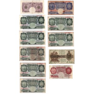 Gran Bretagna 1919-60 Lotto di banconote (11 pezzi)