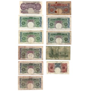 Gran Bretagna 1919-60 Lotto di banconote (11 pezzi)