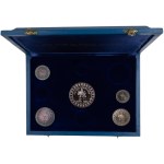 Iran 1971 SH1350 2500th Anniversary of The Persian Empire Silver 5 Coin Set