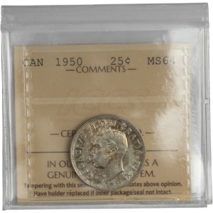 Canada 1950 25 Cent