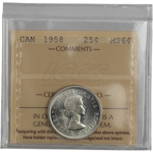 Canada 1958 25 Cent