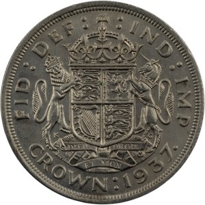 Great Britain 1937 Silver 1 Crown