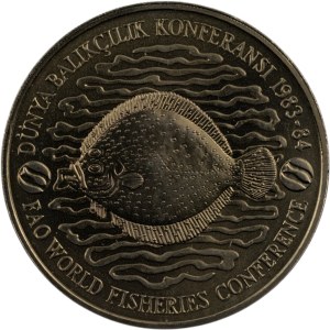 Turkey 1984 500 Lira FAO World Fisheries Conference