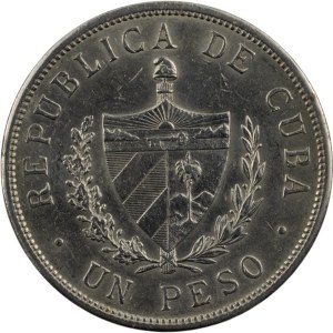 Cuba 1934 Silver 1 Peso