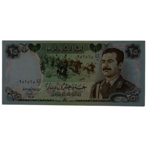 Iraq 1986 25 Dinars Banknote