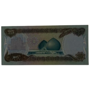 Iraq 1986 25 Dinars Banknote