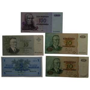 Finland 1963-80 Banknotes (5 Pieces)