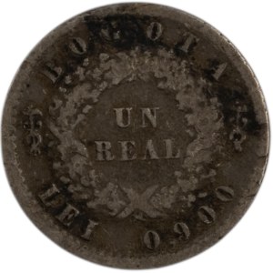 Colombia 1853 Silver 1 Real Bogota
