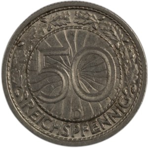 Germany 1935 D 50 Reichspffennig