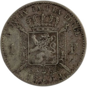 Belgio 1869 Argento 1 Franco
