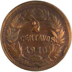 Honduras 1910 2 Centavos Overstruck