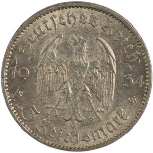 Germany 1934 E Silver 5 Reichsmark