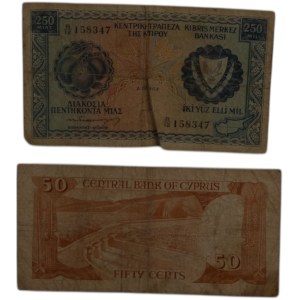 Cyprus 1964-84 Banknotes (2 Pieces)