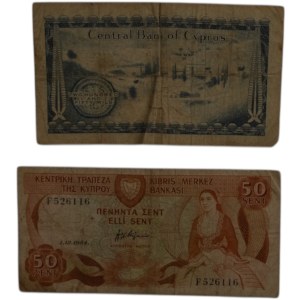 Cyprus 1964-84 Banknotes (2 Pieces)