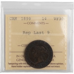 Canada 1899 1 Cent Rep Last 9