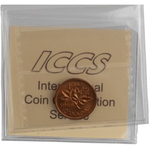 Canada 1958 1 Cent Hanging 8