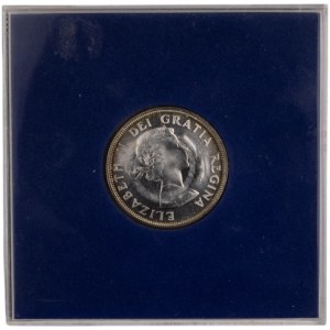 Canada 1964 Dollar en argent avec le contre-timbre du mariage de Dianna et Charles en 1981