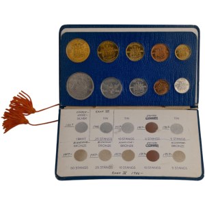 Thailand 1957 Uncirculated Coin Set