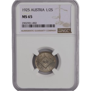 Austria 1925 Silver 1/2 Shilling