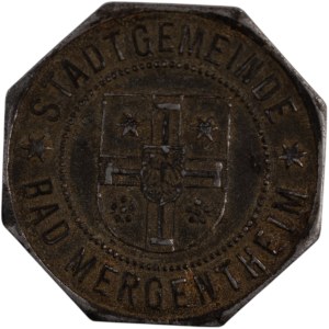 Germany 1918 Bad Mergentheim 50 Pfennig Kleingeldersatz Notgeld