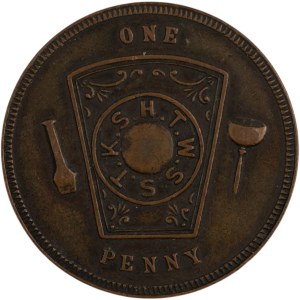 Canada Toronto Ontario St. Patricks Chapter No. 145 Masonic One Penny Token