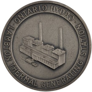 Canada Lambton Ontario Hydro Generating Station Medallion