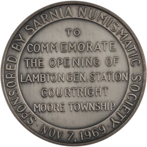 Canada Lambton Ontario Hydro Generating Station Medallion