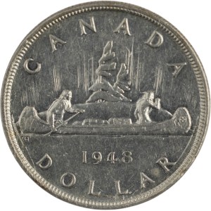 Canada 1948 Silver Dollar