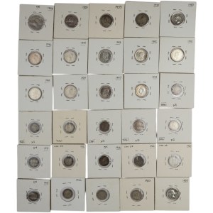Canada 5 Cent to 10 Cent Bulk Lot (30 Pieces) Includes Silver