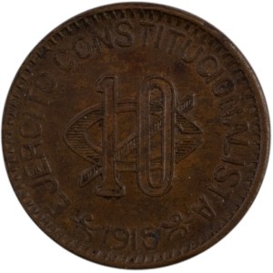 Mexico 1915 10 Centavos Chihuahua