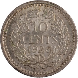 Netherlands 1925 10 Cents