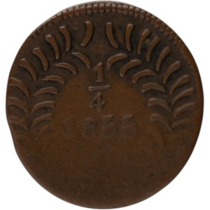 Mexico 1855 Chihuahua 1/4 Real