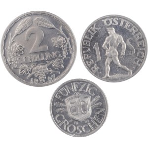 Austria 1947 PROOF (3 Coins)