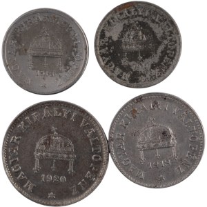 Hungary 1918-1946 Key Dates (4 Pieces)