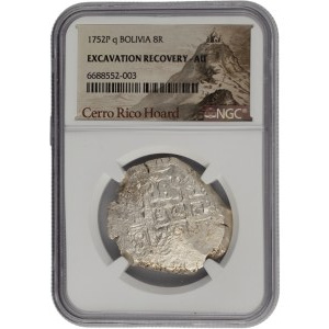 Bolivia 1752 P Potosi Silver 8 Reales - Excavation Recovery