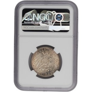 Germany 1907 Baden Silver 2 Mark