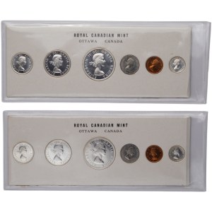 Kanada 1960 Proof wie Münzsätze (2 Sätze)
