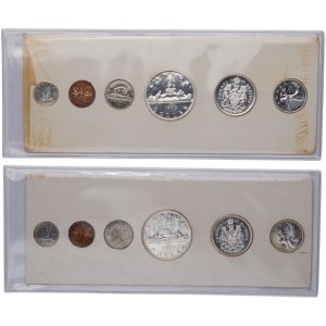 Canada 1959 and 1960 Proof Like Coin Sets (2 Sets)