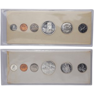 Canada 1958 and 1959 Proof Like Coin Sets (2 Sets)