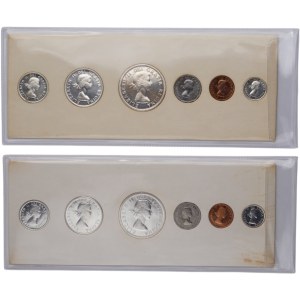 Canada 1958 and 1959 Proof Like Coin Sets (2 Sets)