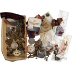 Lot of Militaria, Badges, Pins, Ribbon, and more.